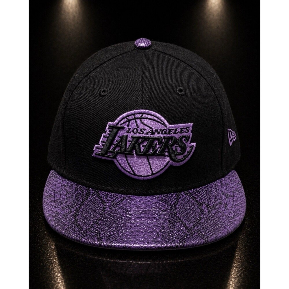 LA Lakers Hat Mens Snapback Black Purple NBA Basketball Cap New Era 9Fifty